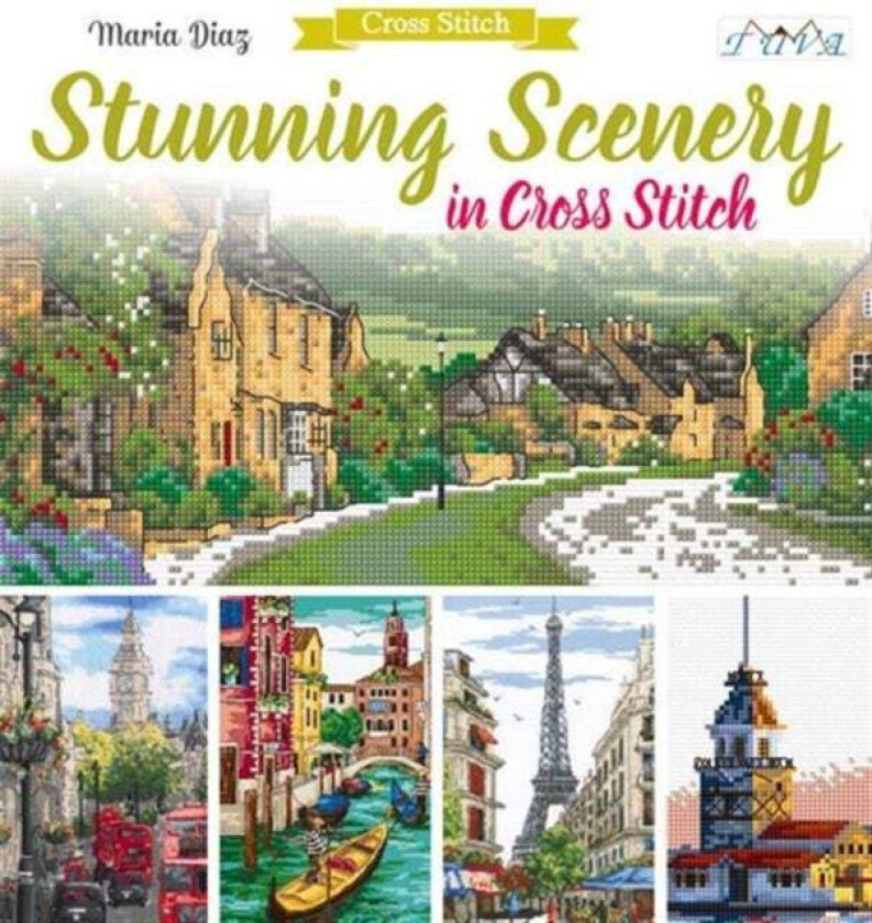 Stunning Scenery in Cross Stitch av Maria Diaz