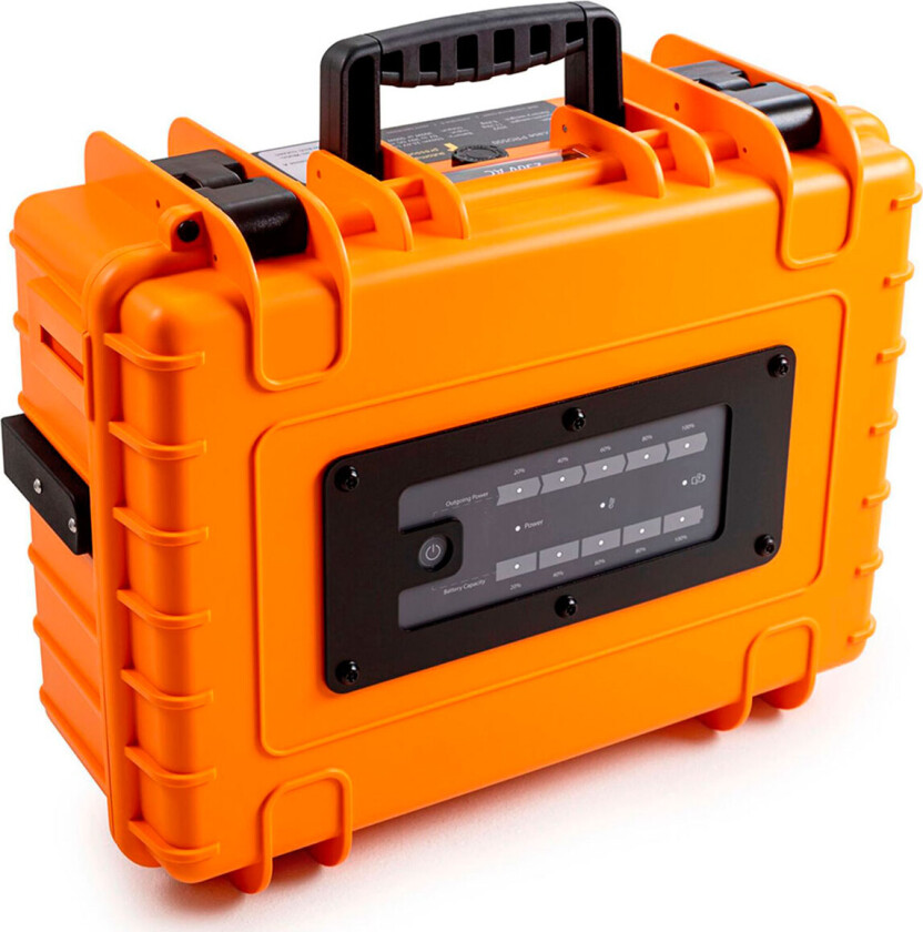 B&W Energy Case Pro500 Mobil kraftstasjon 500Wh (500W) Oransje