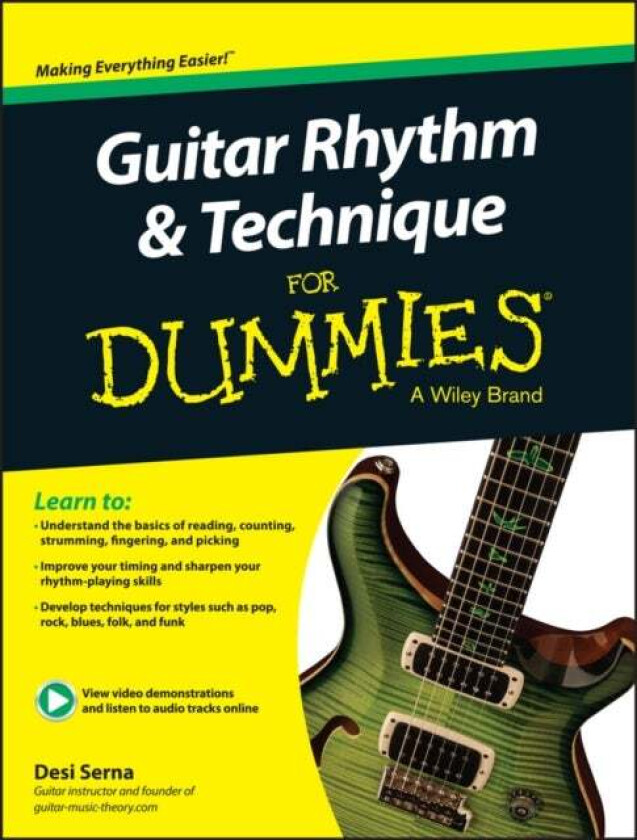 Guitar Rhythm and Techniques For Dummies, Book + Online Video and Audio Instruction av Desi Serna