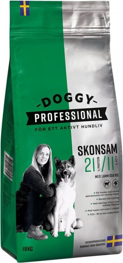 Doggy Professional, ekstra skånsom (18 kg)