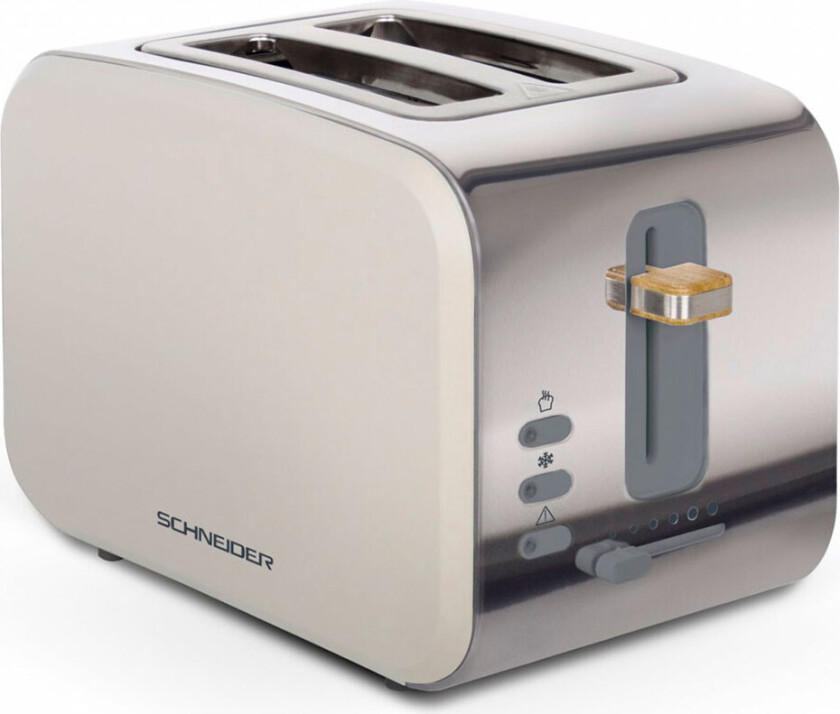 Schneider SCTON2W Brødrister 800W (2 skiver) Hvit
