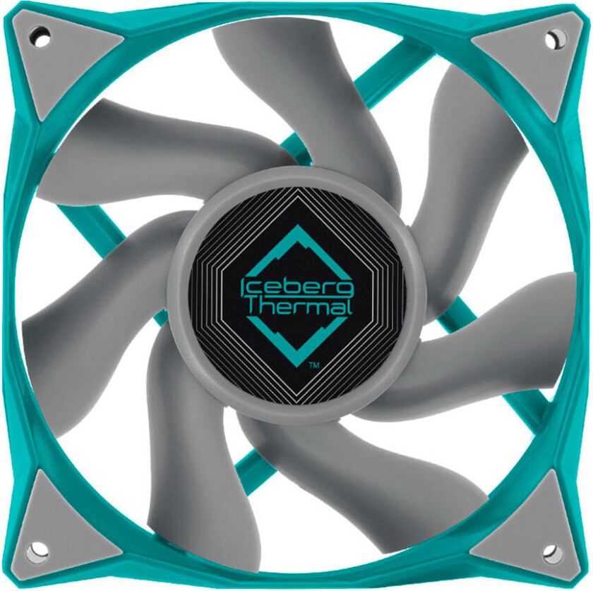 Iceberg Thermal IceGALE Xtra PC-vifte (3000RPM) 120 mm - Blågrønn