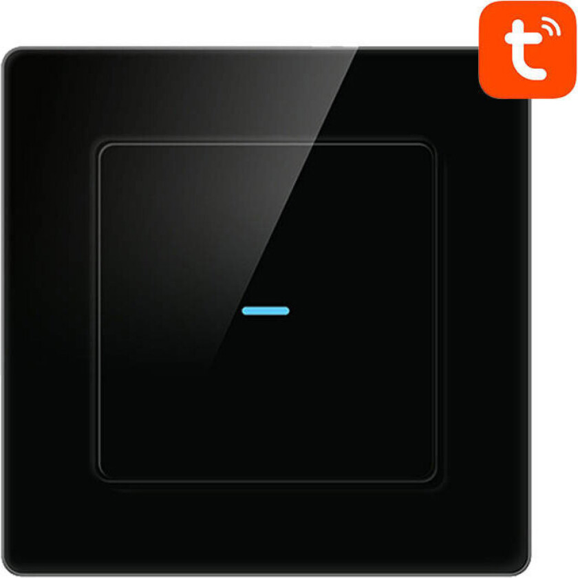 Avatto N-TS10-B1 Smart lysbryter 1-veis (Wi-Fi/Tuya) Svart