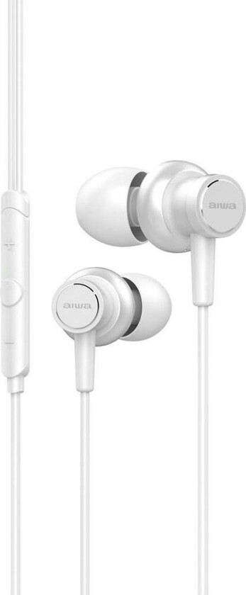 Aiwa ESTM-500WT In-Ear Hodetelefoner 1,2m (3,5mm) Hvit