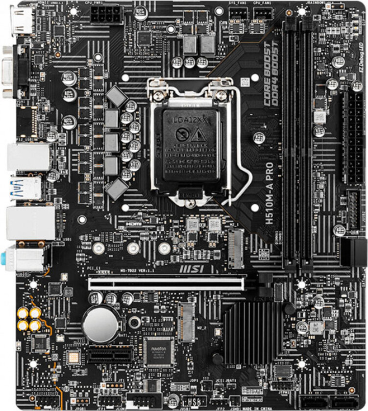 H510M-A PRO, LGA 1200, DDR4 Micro-ATX