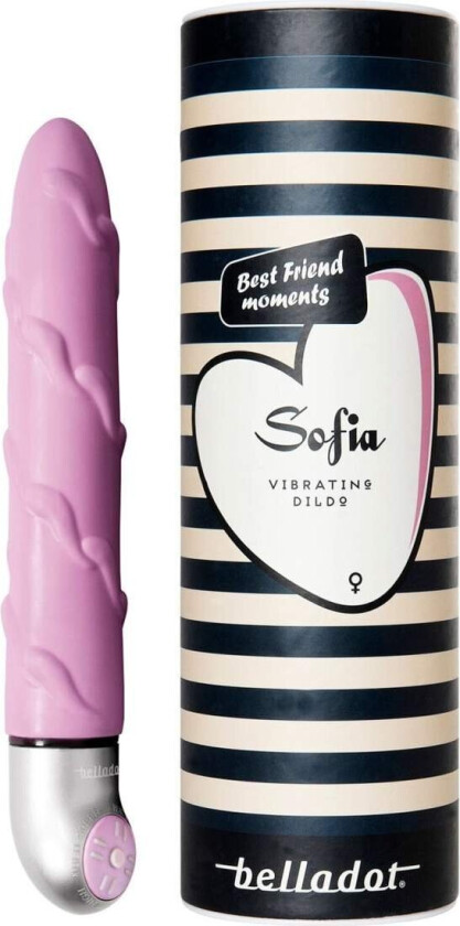 Sofia Vibrating Dildo, Rosa, 1 stk.