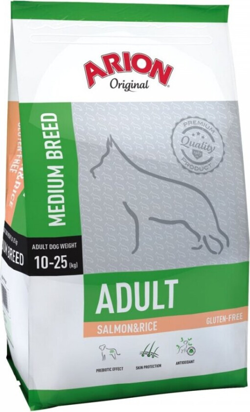 Arion Dog Adult Medium Breed Salmon & Rice (12 kg)