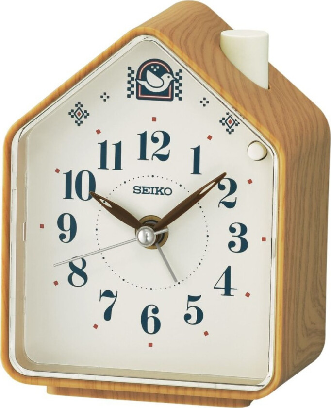 Alarm Clock with Bird Sounds QHP011B - - Brun - - -