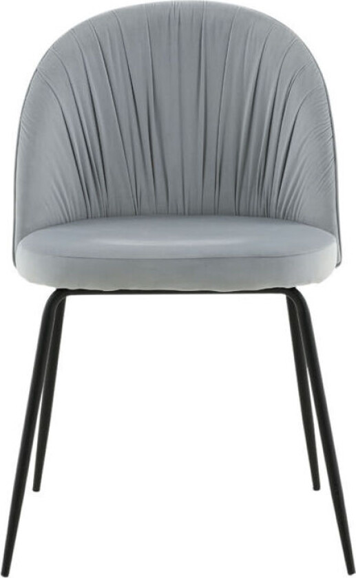 Bilde av Wrinkles spisestuestoler velour grå.