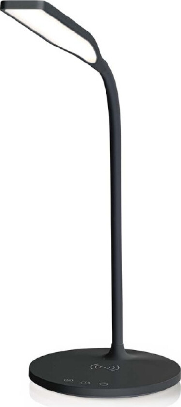LED-lampe med trådløs lader | Dimmer - På produkt | LED / Qi | 15 W | Med dimming | Kald Hvit / Natural Hvit / Varm Hvit |
