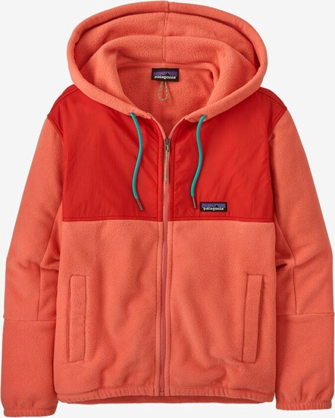 Microdini Hoody Dame Coho Coral M