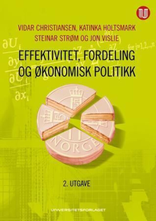 Effektivitet, fordeling og økonomisk politikk av Vidar Christiansen, Katinka Holtsmark, Steinar Strøm, Jon Vislie
