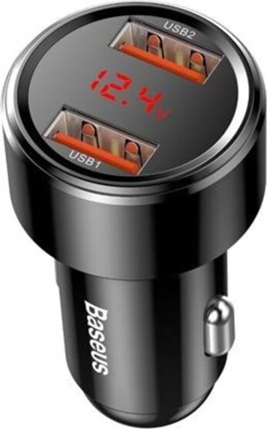 Magic Car Charger 2x USB QC 3.0 45W (Black)