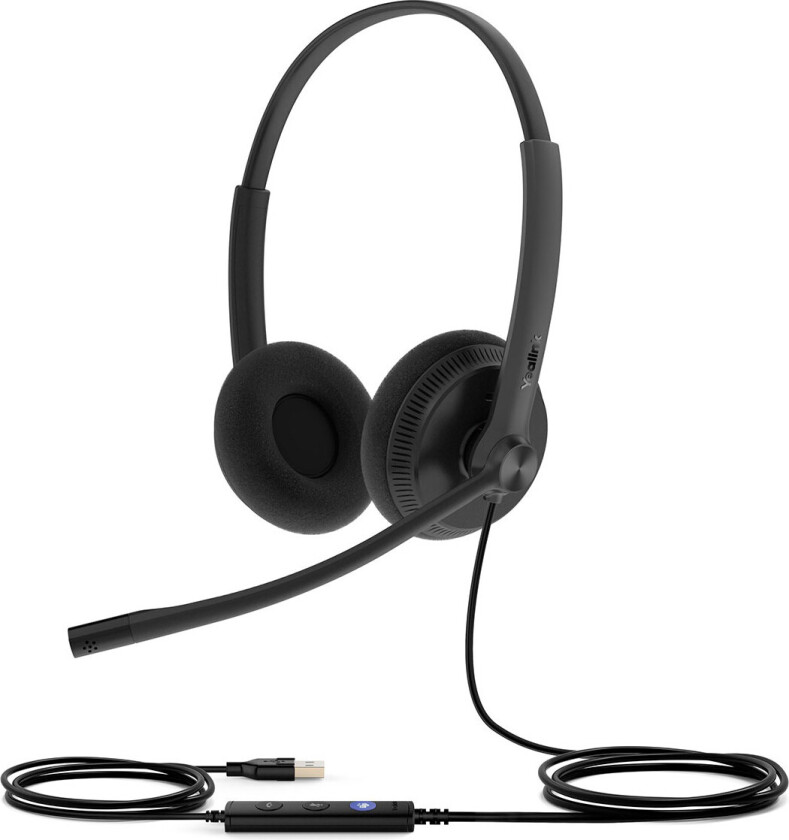UH34 Dual Teams - Hodesett - on-ear - kablet - USB - svart