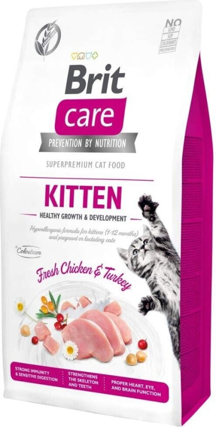 Brit Care Cat Grain Free Kitten Healthy Growth & Development (400 g)