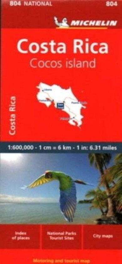 Costa Rica - National Map 804