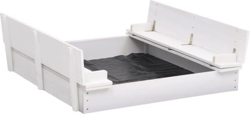 Bilde av Sandkasse gran hvit 95x90x15 cm