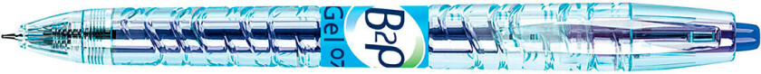 Pilot B2P Gel, Uttrekkbar gelépenn, Blå, Blå, Gjennomsiktig, Plast, Medium, 0,32 mm