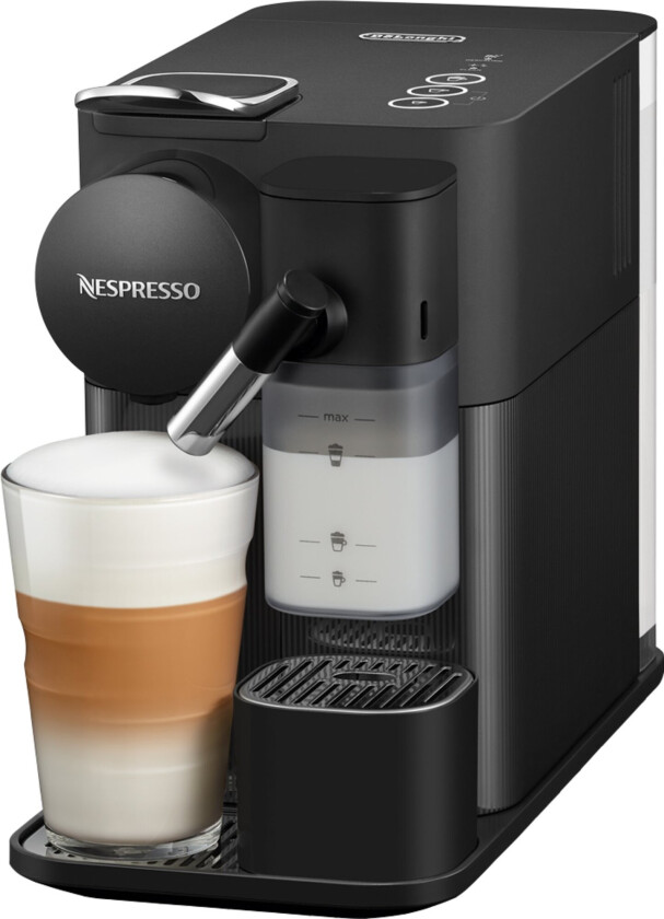 De’Longhi Lattissima One EN510.B, Espressomaskin, 1 l, Kaffe kapsyl, 1450 W, Sort, Rustfritt stål