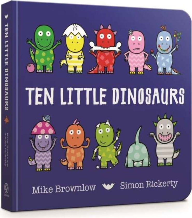 Ten Little Dinosaurs Board Book av Mike Brownlow