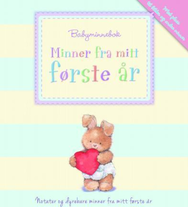 Minner fra mitt første år. Babyminnebok. Blå