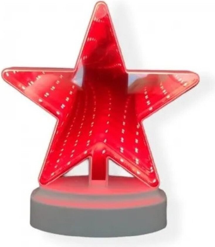 LED-lampe Stjerne, Rød