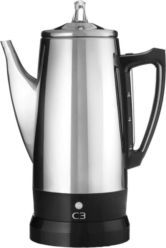 Basic Percolator, 0,8 l, Malt kaffe, 500 W, Rustfritt stål