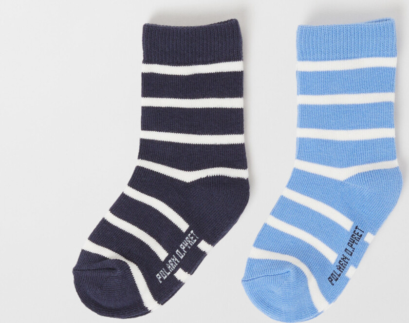2-pakning sokker stripet 22 24