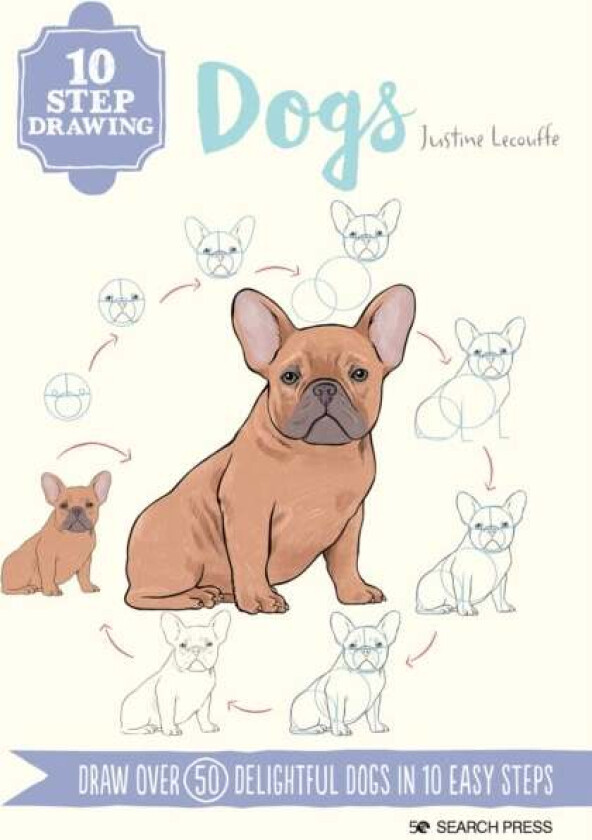 10 Step Drawing: Dogs av Justine Lecouffe