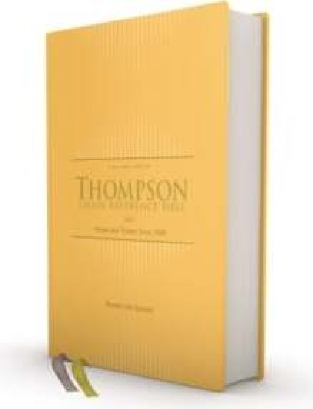 KJV, Thompson Chain-Reference Bible, Hardcover, Yellow Gold, Red Letter, Comfort Print