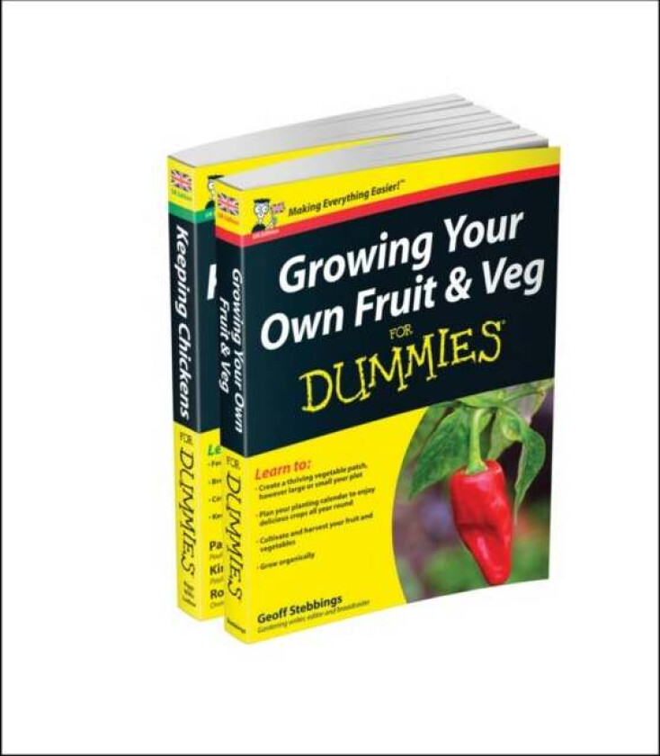 Self-sufficiency For Dummies Collection - Growing Your Own Fruit & Veg For Dummies/Keeping Chickens av Geoff Stebbings, Pammy (Farmer and columnis