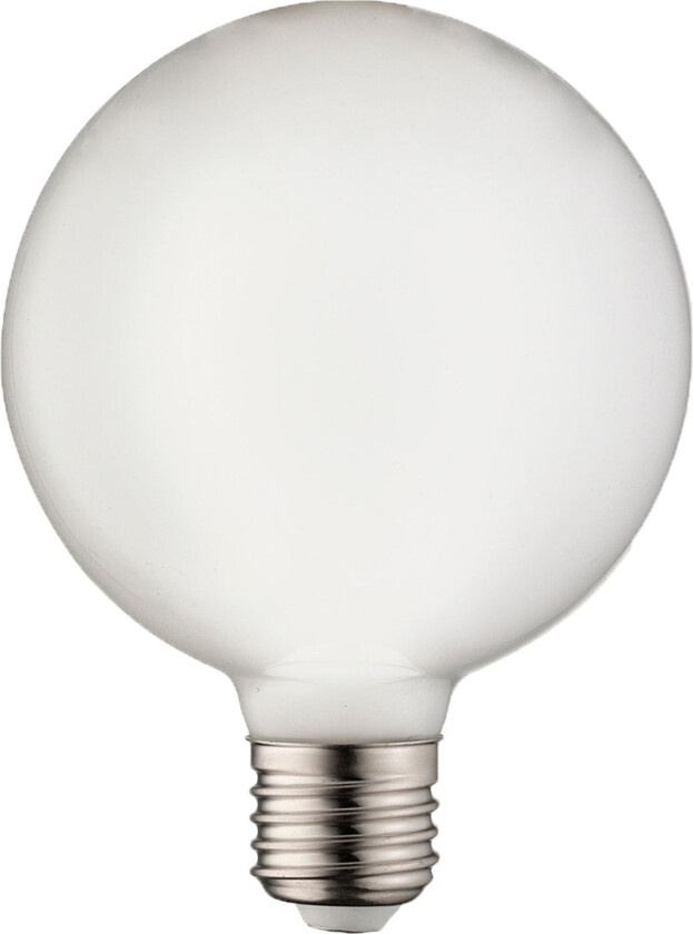Lyspære E27 LED globe 125 Opal