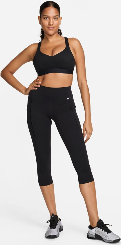 Indy High Support Sports Bra Dame Black/Black/Black XS