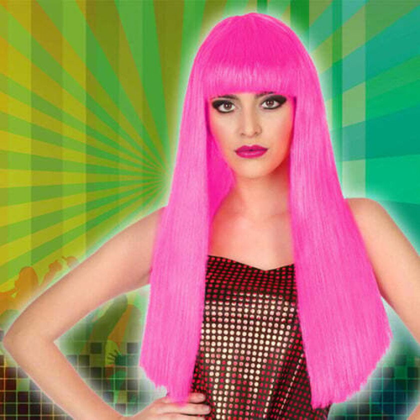 Long Haired Wig 117762, Rosa