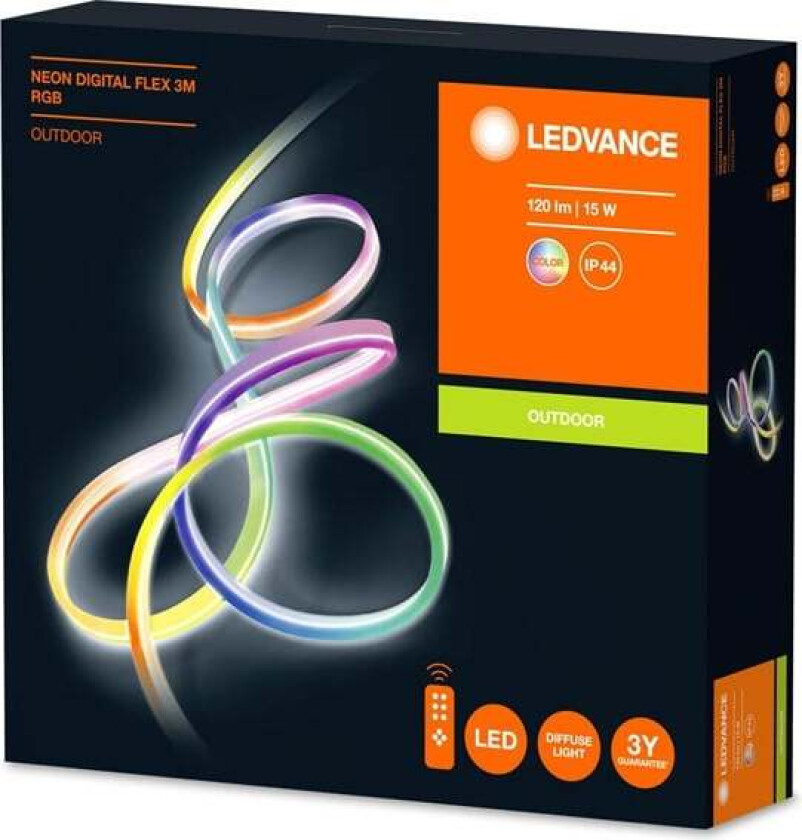 Neon Digitalflex Remote RGB outdoor LED strip IP44 3 m