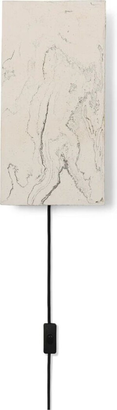 Argilla vegglampe Marble White