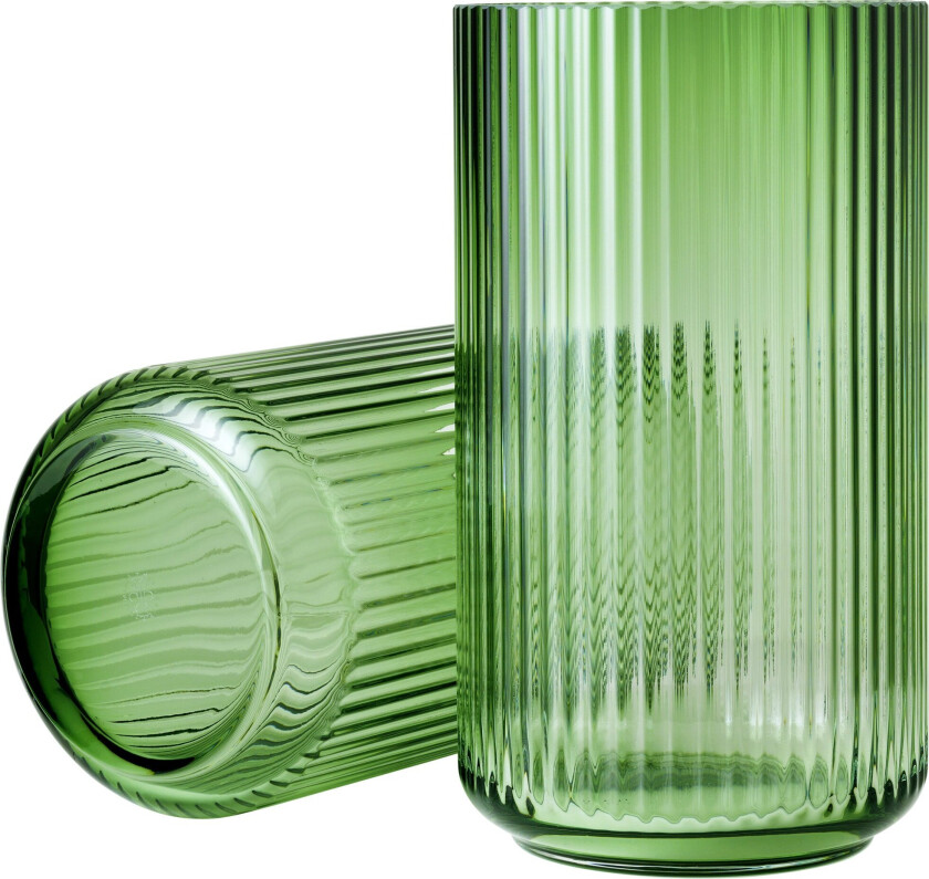 Lyngby vase glass Copenhagen grønn 31 cm