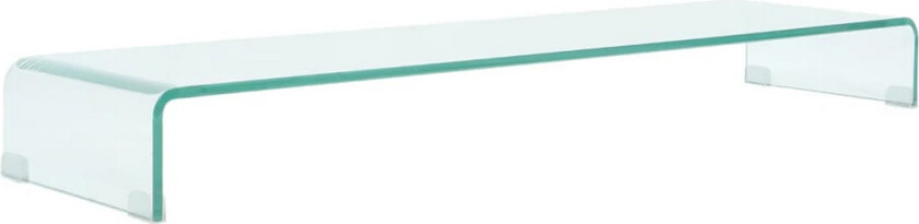 TV-benk glass klar 120x30x13 cm