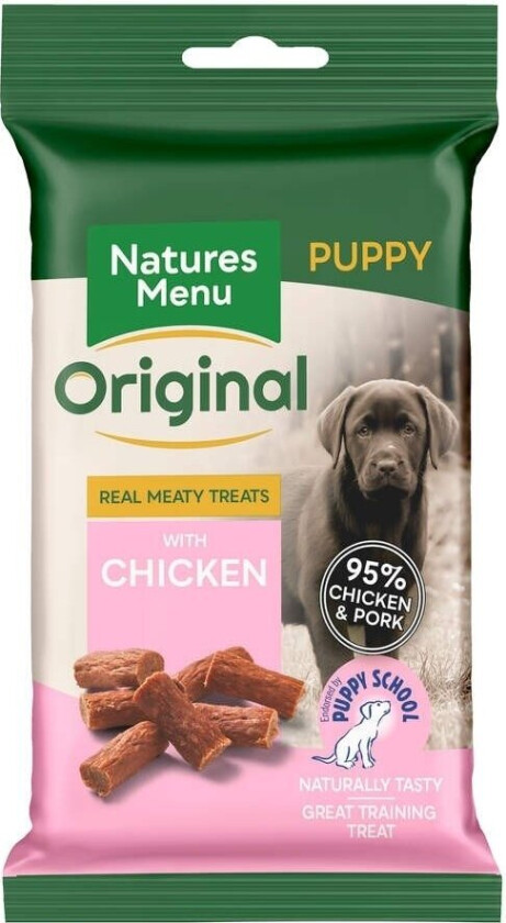 Natures:menu Treats Puppy Kylling & Svin 60 g