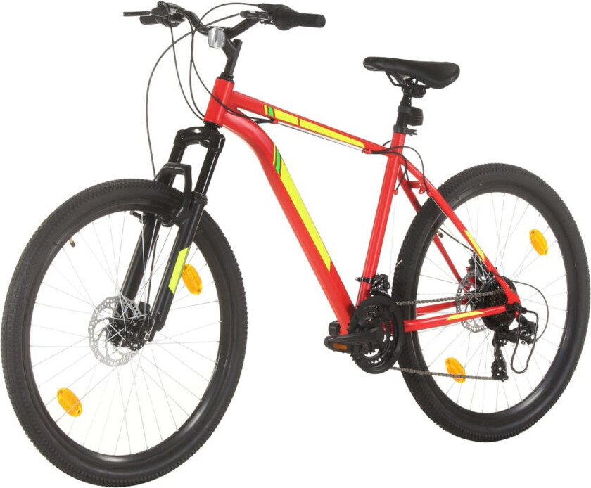 Terrengsykkel 21 trinn 27,5-tommers hjul 42 cm rød