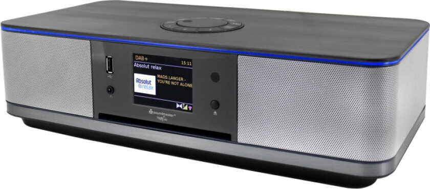 Bilde av Soundmaster ICD2023SW Stereomusikksystem med WLAN Internett/DAB+/FM-radio, CD/MP3, USB, Bluetooth®, LED-lys
