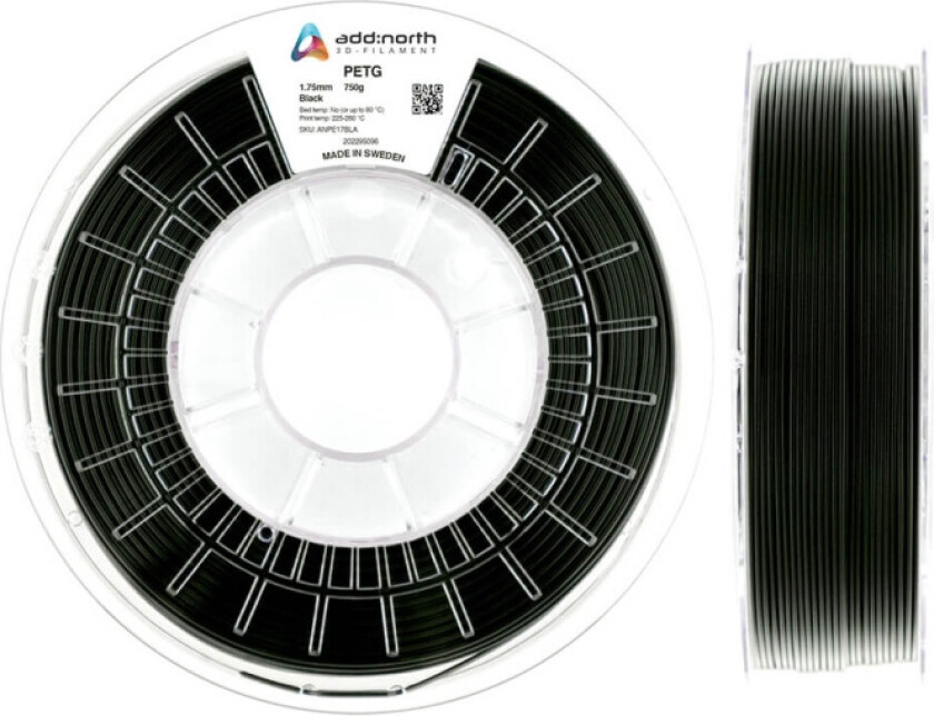 Petg – 1,75 Mm – 750 G – Svart