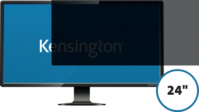 Skjermfilter 24" bred 16:9 2-veis Avtagbart - Skjerm