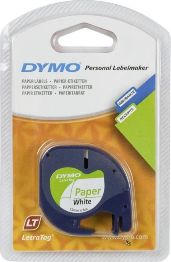 Letratag merketape av papir 12 mm