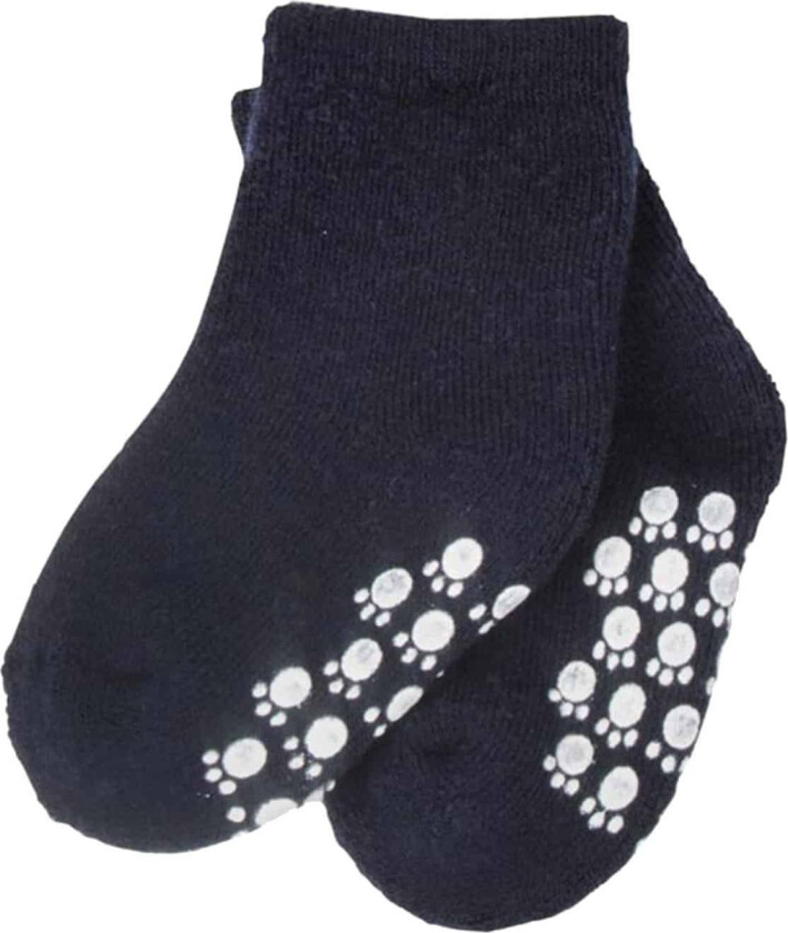 Antiskli Sokker i Ull - Mørkeblå - 23/26