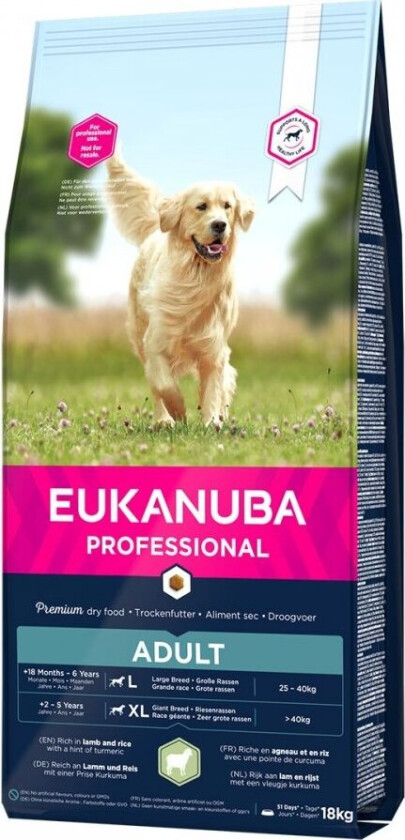 Eukanuba Dog Breeder Adult Large Breed Lamb & Rice 18 kg