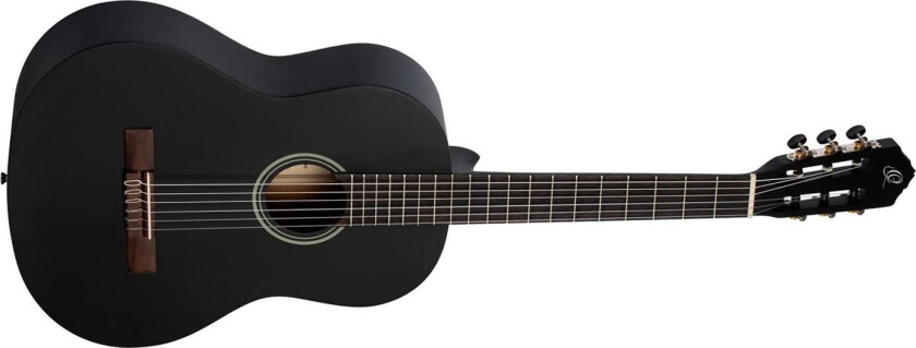 Ortega Rst5mbk Klassisk Gitar 4/4 Size, Black Satin Finish