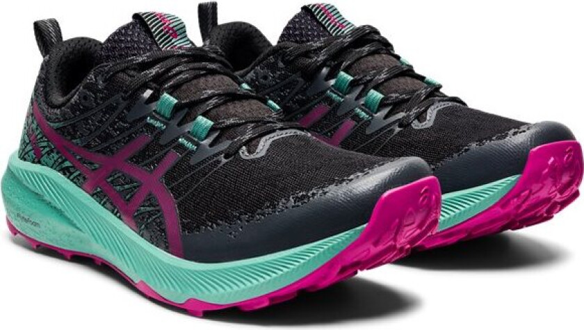 Asics Fuji Lite 2 W, terrengløpesko dame BLACK/FUCHSIA RED