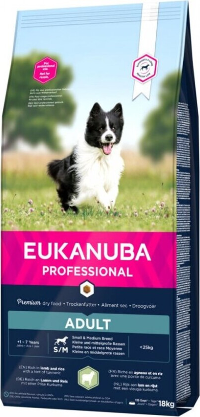 Eukanuba Dog Adult Small & Medium Breed Lamb & Rice (18 kg)