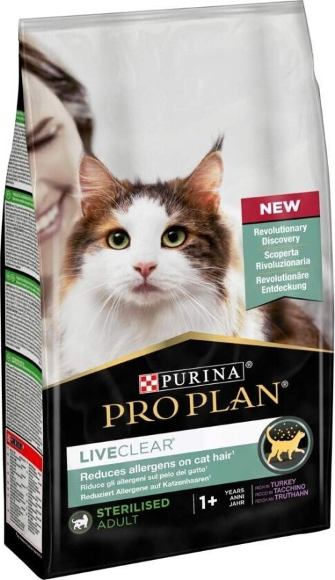 Purina Pro Plan LiveClear Cat  Adult Sterilised Turkey 1,4 kg